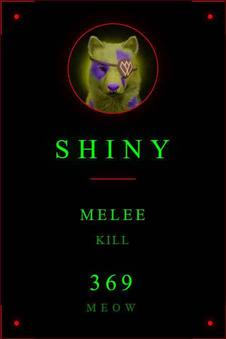 Contract card for Shiny